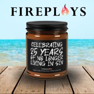 25 year anniversary candle