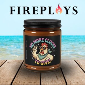 No more f*cks clucks to give candle